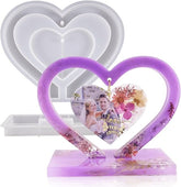 Heart Picture Frame Silicone Mold with Stand Holder